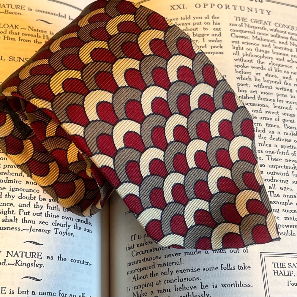 Jos. A. Bank Premiere Collection Burgundy Tie Hand sewn in USA